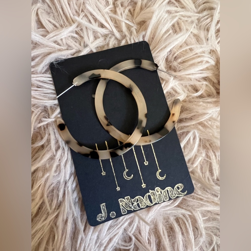 2 for $12 Tortoise Shell Hoop Earrings